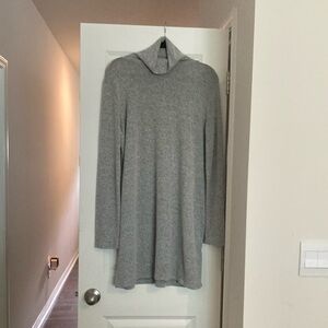 Zara Gray Turtleneck Sweater tunic size  large